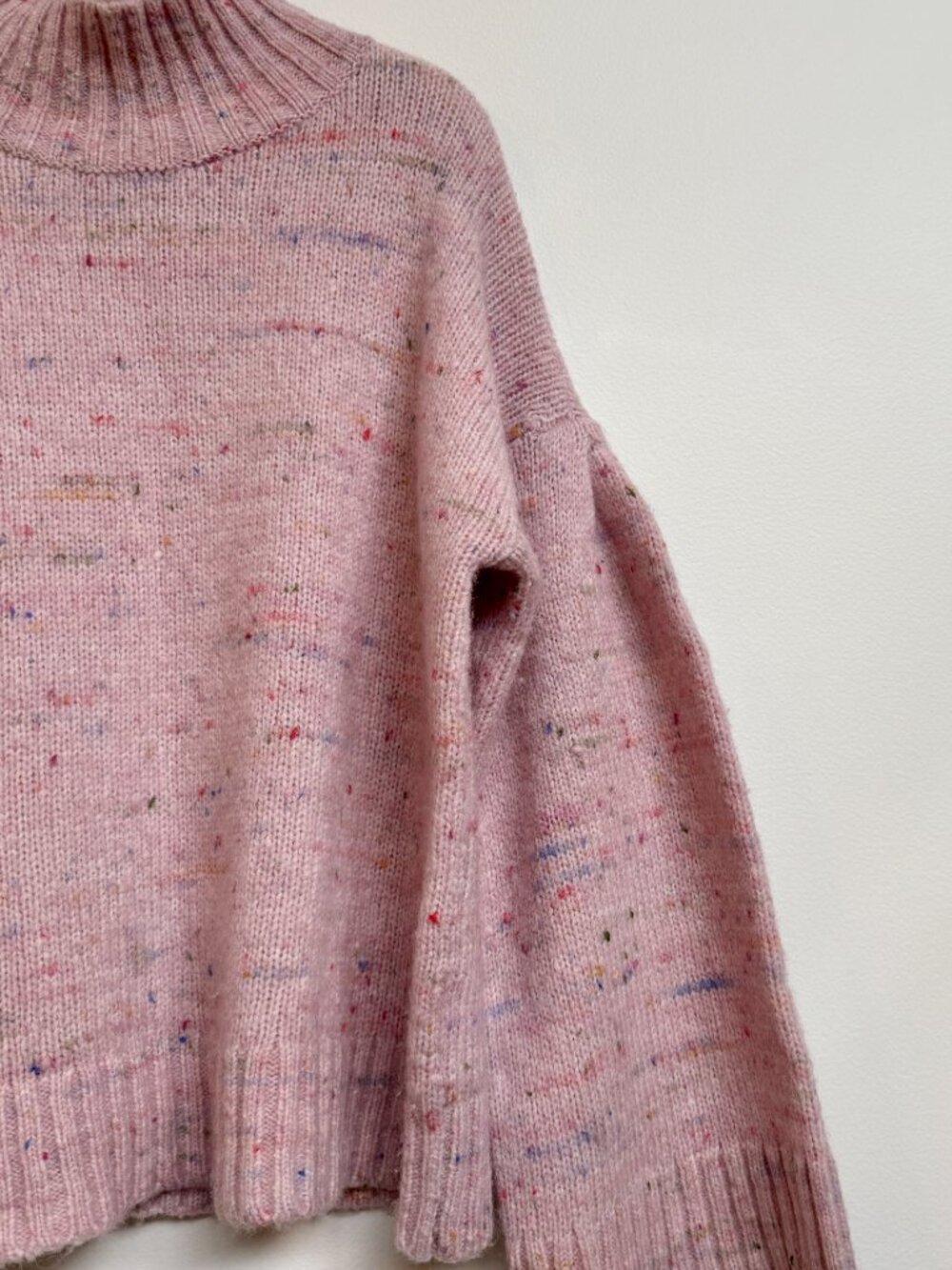 Club Monaco Pink Confetti Bell Sleeve Sweater - Picture 5 of 8